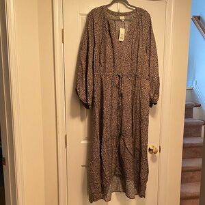 A New Day Leopard Print High Low Maxi Dress…